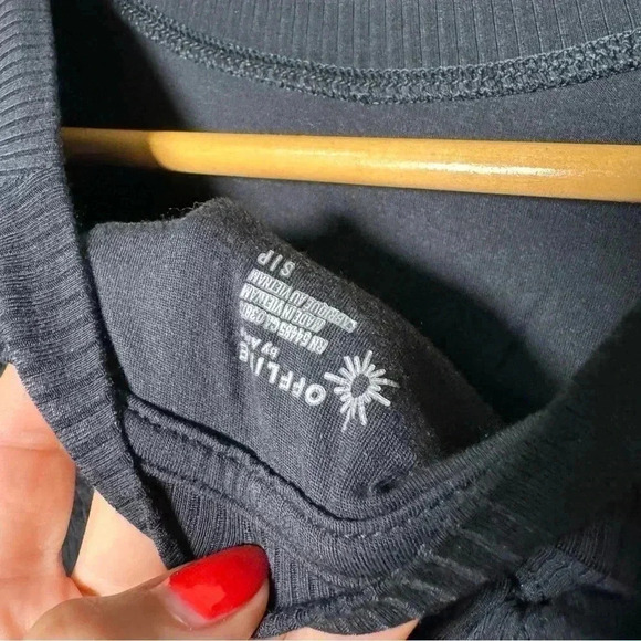 Aerie fitted ribbed crop tie back  tee shirt S - Picture 5 of 5